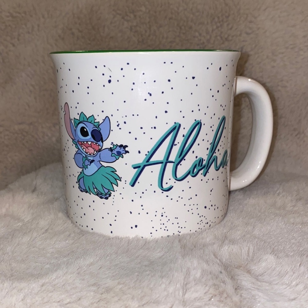 Disney Lilo & STITCH "Aloha" Ceramic 20 oz. Mug Coffee Tea Cup Brand NEW!.